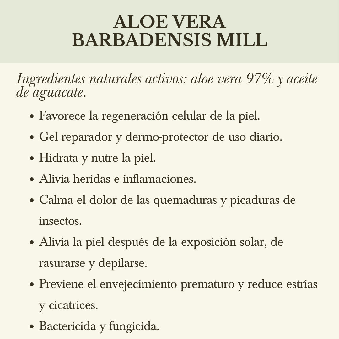 GEL DE ALOE VERA ORGÁNICO HIDRATANTE (CORPORAL)