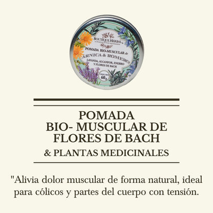 p. POMADA BIO- MUSCULAR FLORES DE BACH & PLANTAS MEDICINALES