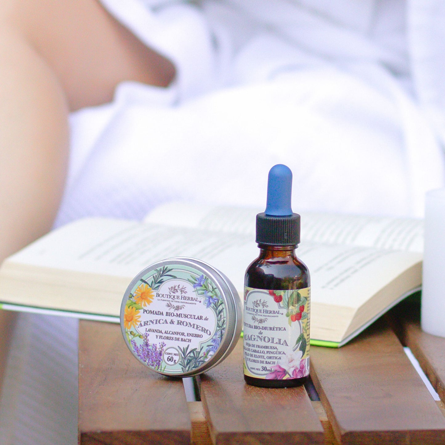 POMADA HERBAL MUSCULAR & FLORES DE BACH