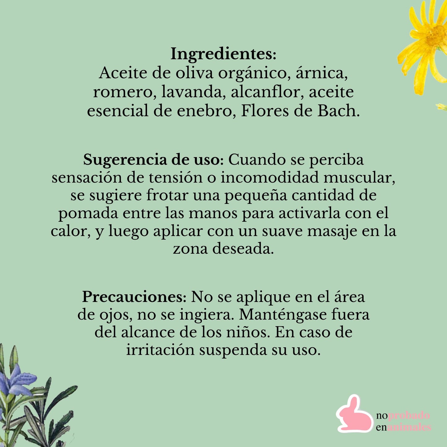 POMADA HERBAL MUSCULAR & FLORES DE BACH