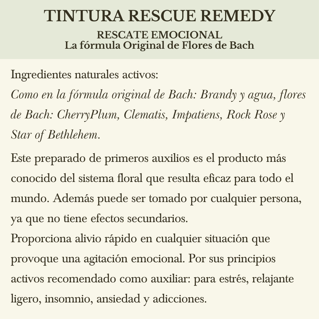s. TINTURA RESCUE REMEDY