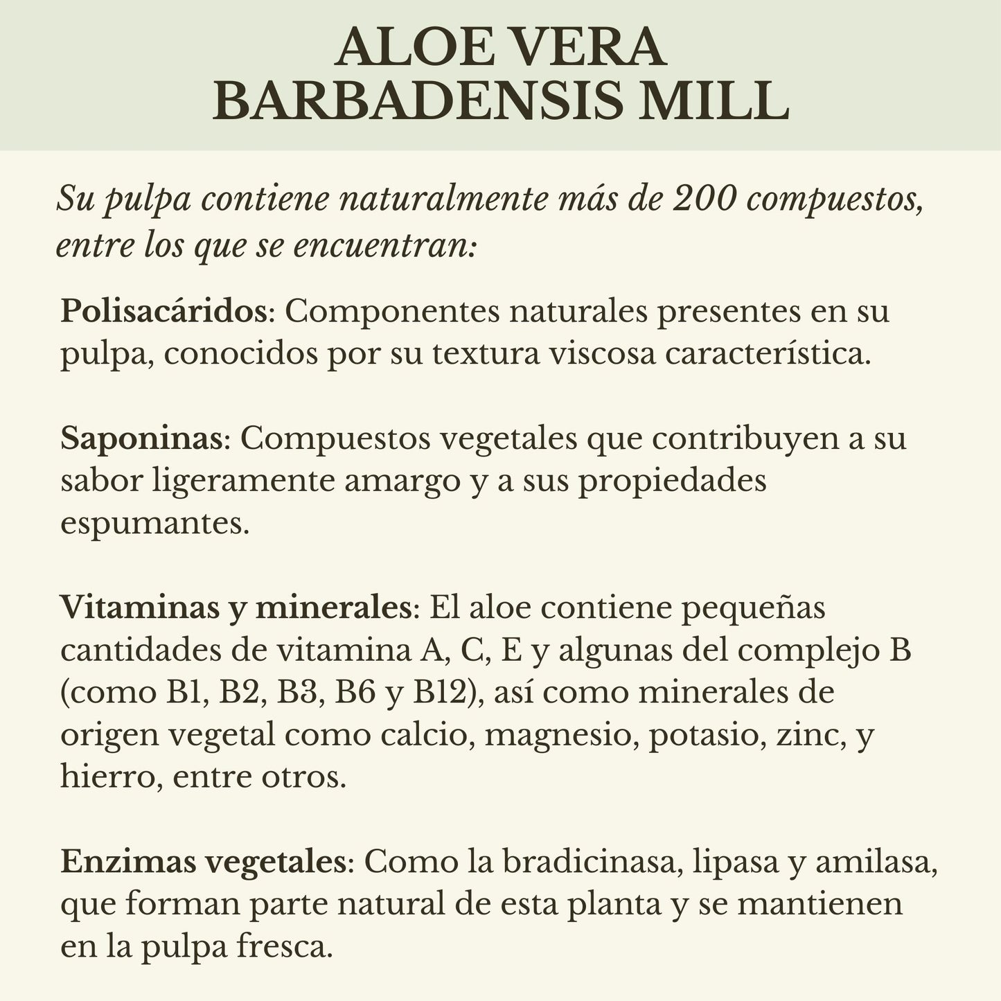 PULPA NATURAL DE ALOE VERA