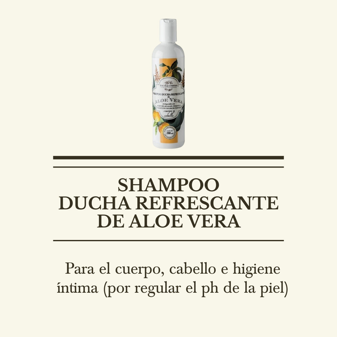 i. SHAMPOO DE ALOE VERA ORGÁNICO (CUERPO Y CABELLO)