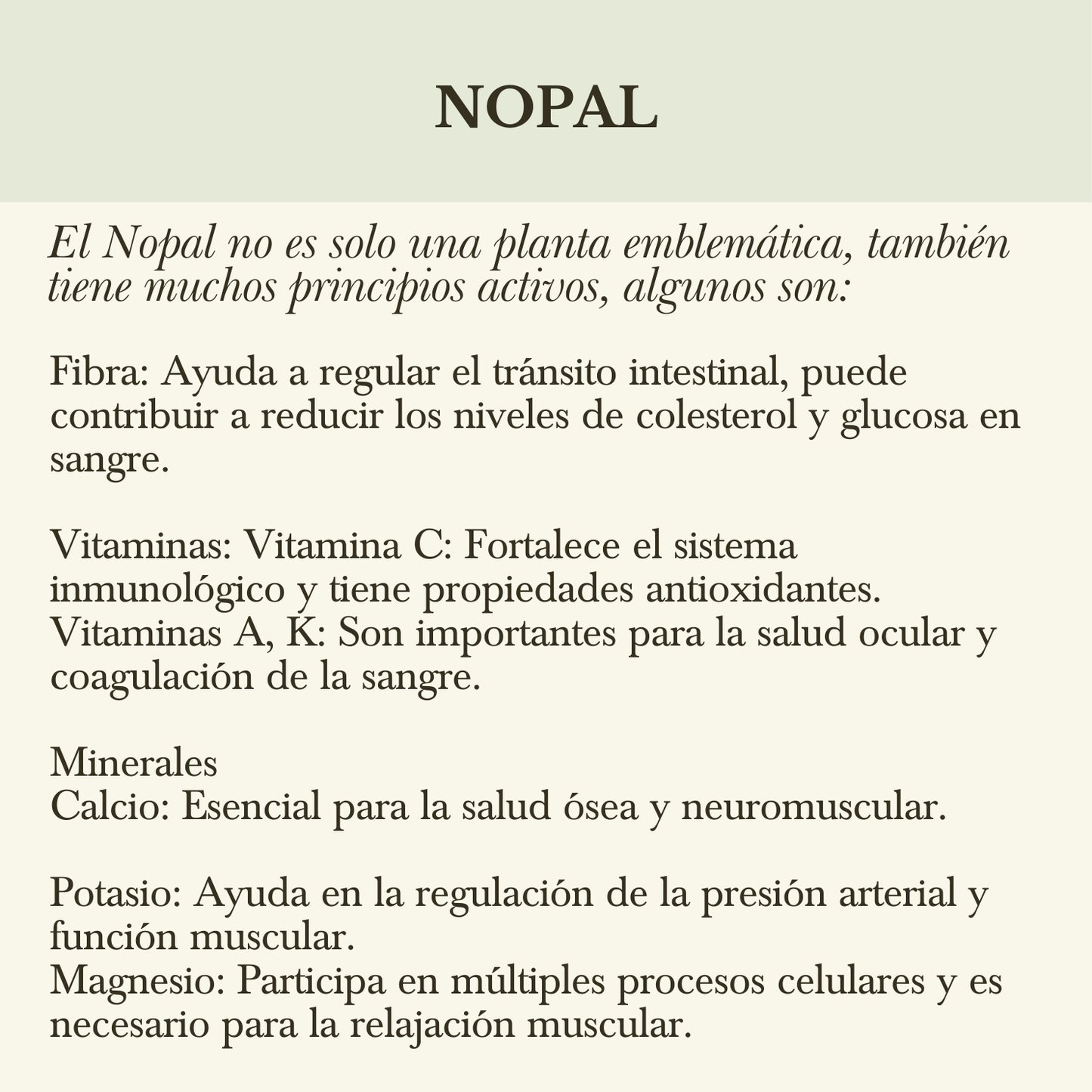 d. CONCENTRADO DE NOPAL