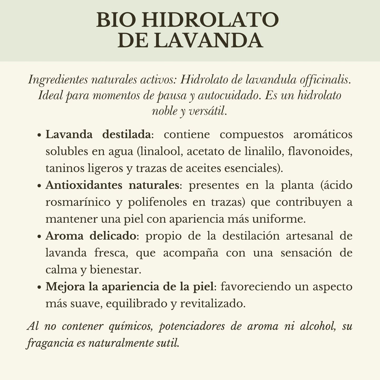 MINI HIDROLATO DE LAVANDA (100ml)
