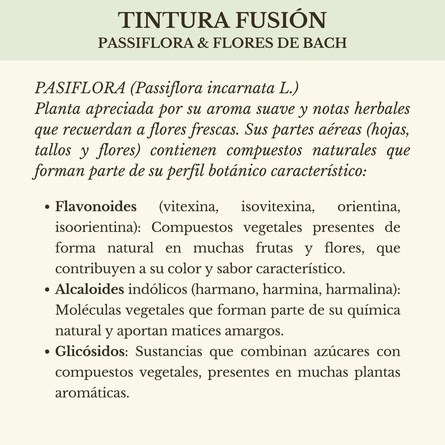 TINTURA FUSIÓN PASIFLORA