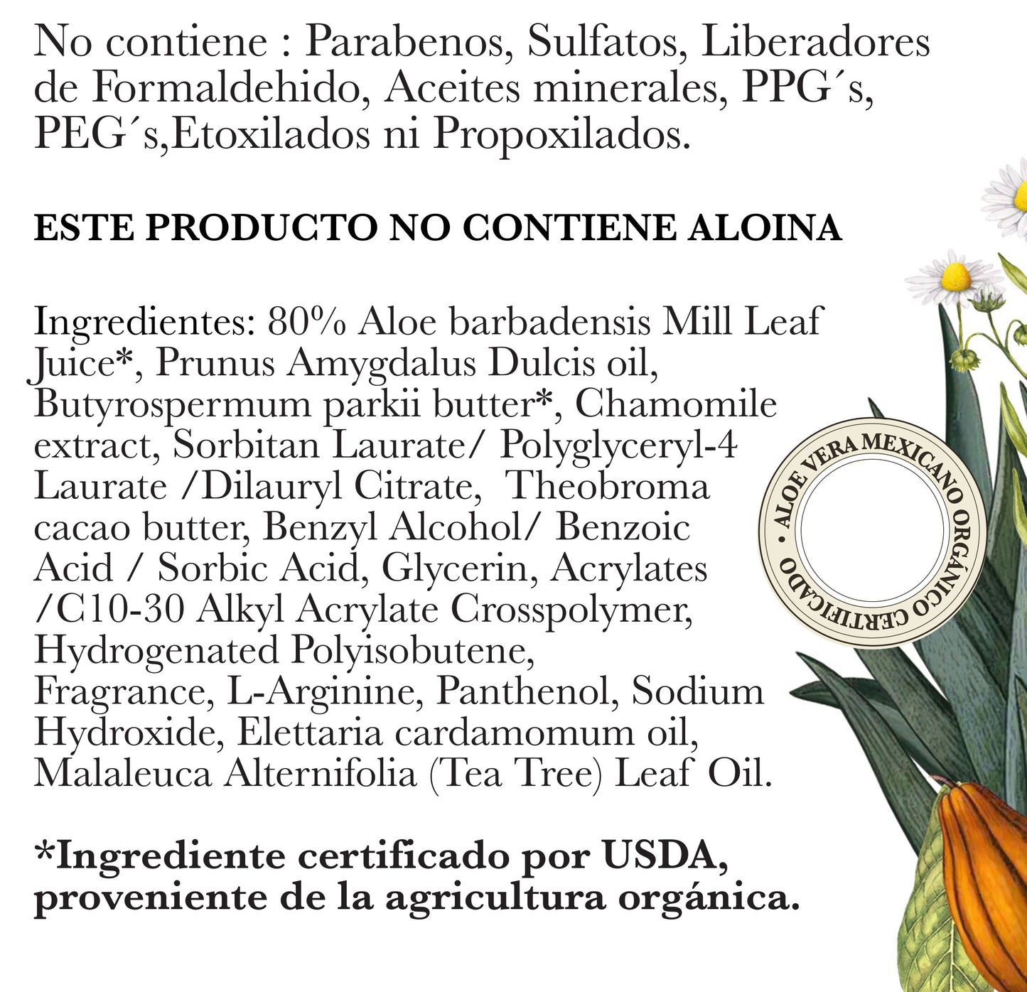 CREMA "RENOVACIÓN PROFUNDA" DE ALOE VERA
