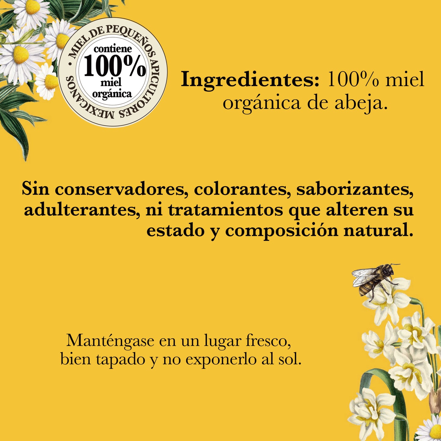 MIEL ORGÁNICA DE FLORACIÓN DE TEMPORADA