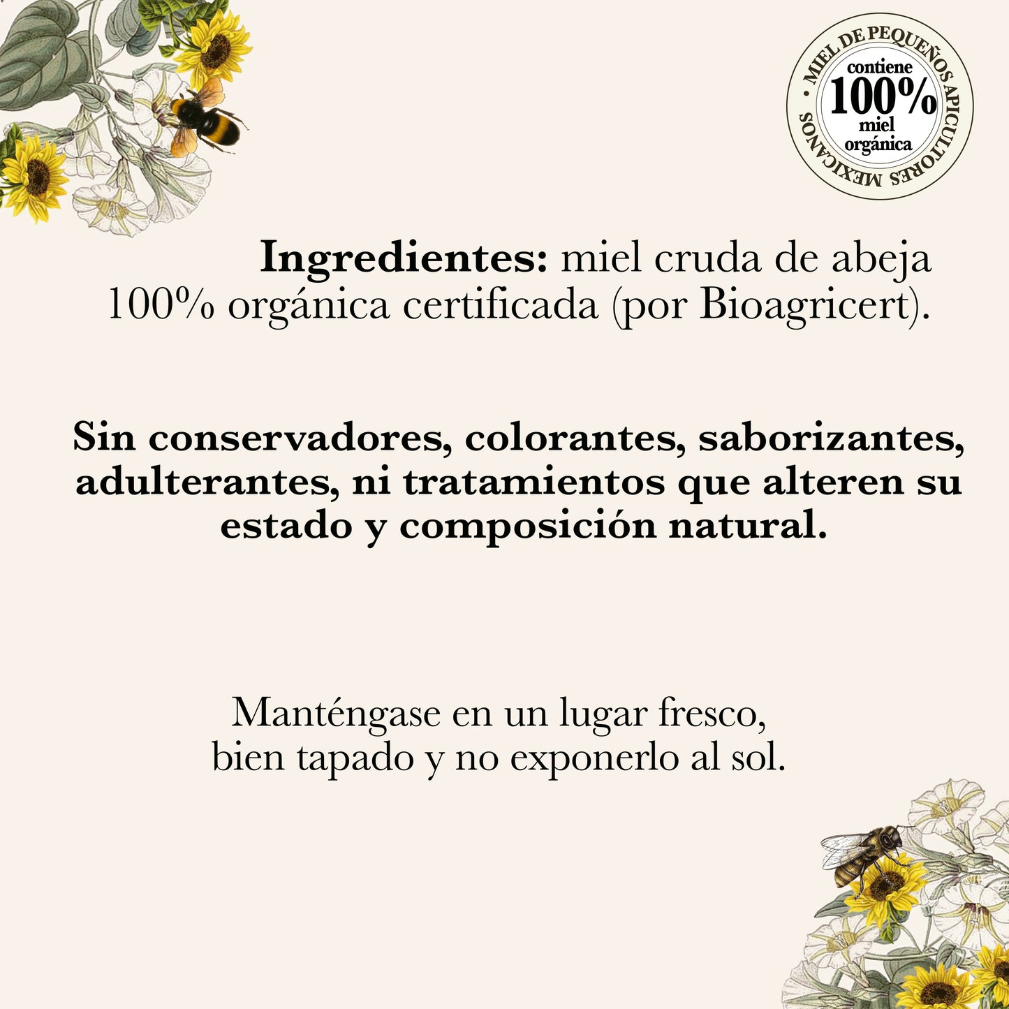 MIEL MANTEQUILLA ORGÁNICA