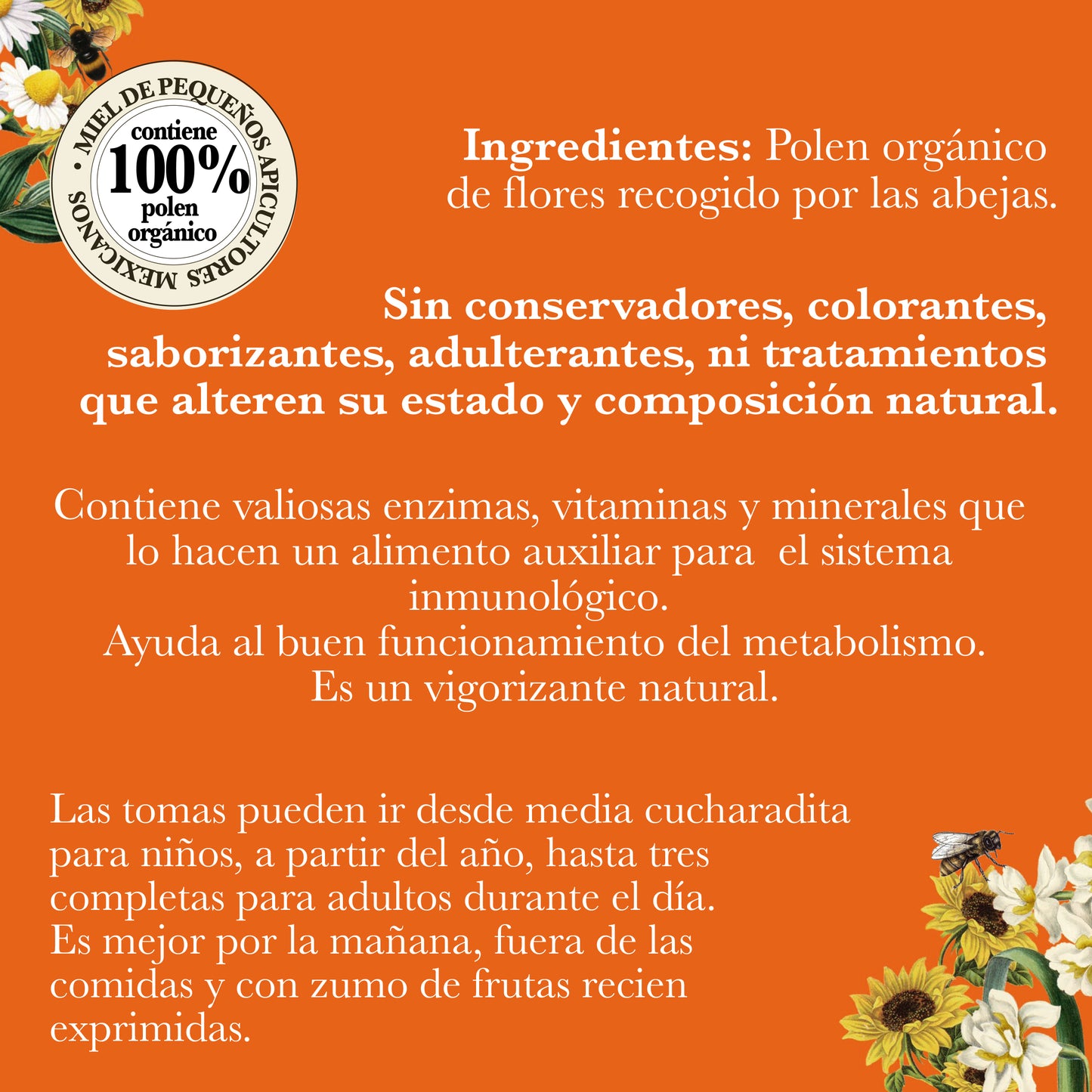 POLEN ORGÁNICO MULTIFLORA