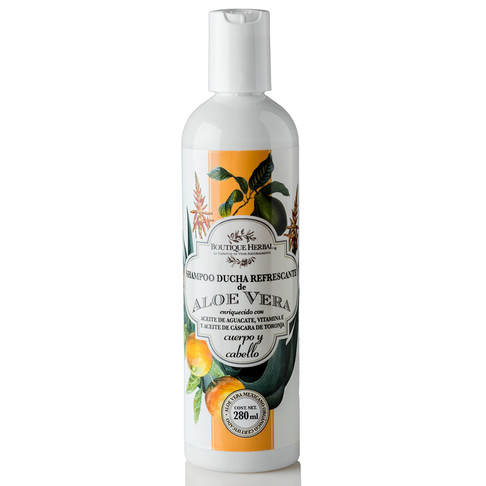 i. SHAMPOO DE ALOE VERA ORGÁNICO (CUERPO Y CABELLO)