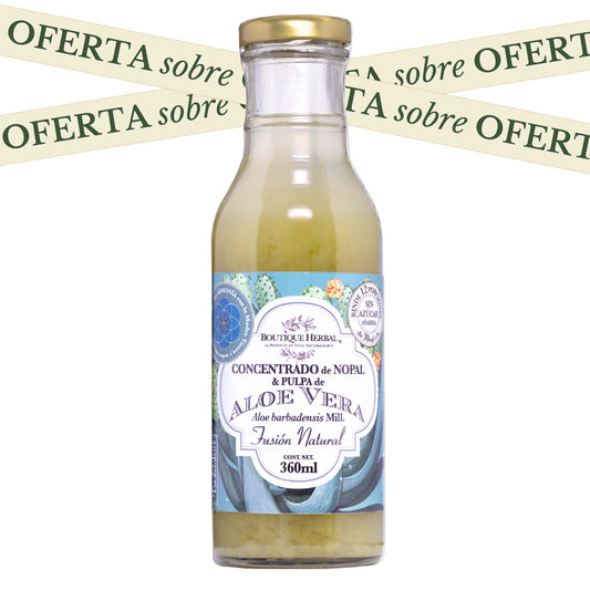 FUSIÓN: PULPA DE ALOE Y CONCENTRADO DE NOPAL