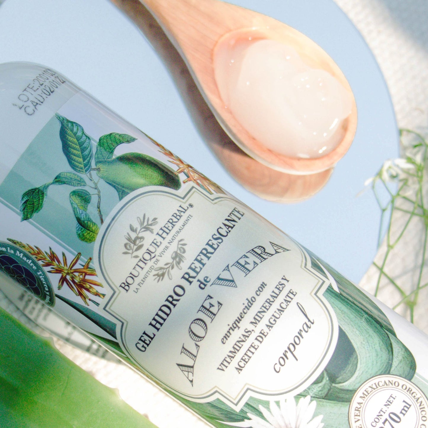 GEL DE ALOE VERA ORGÁNICO HIDRATANTE (CORPORAL)