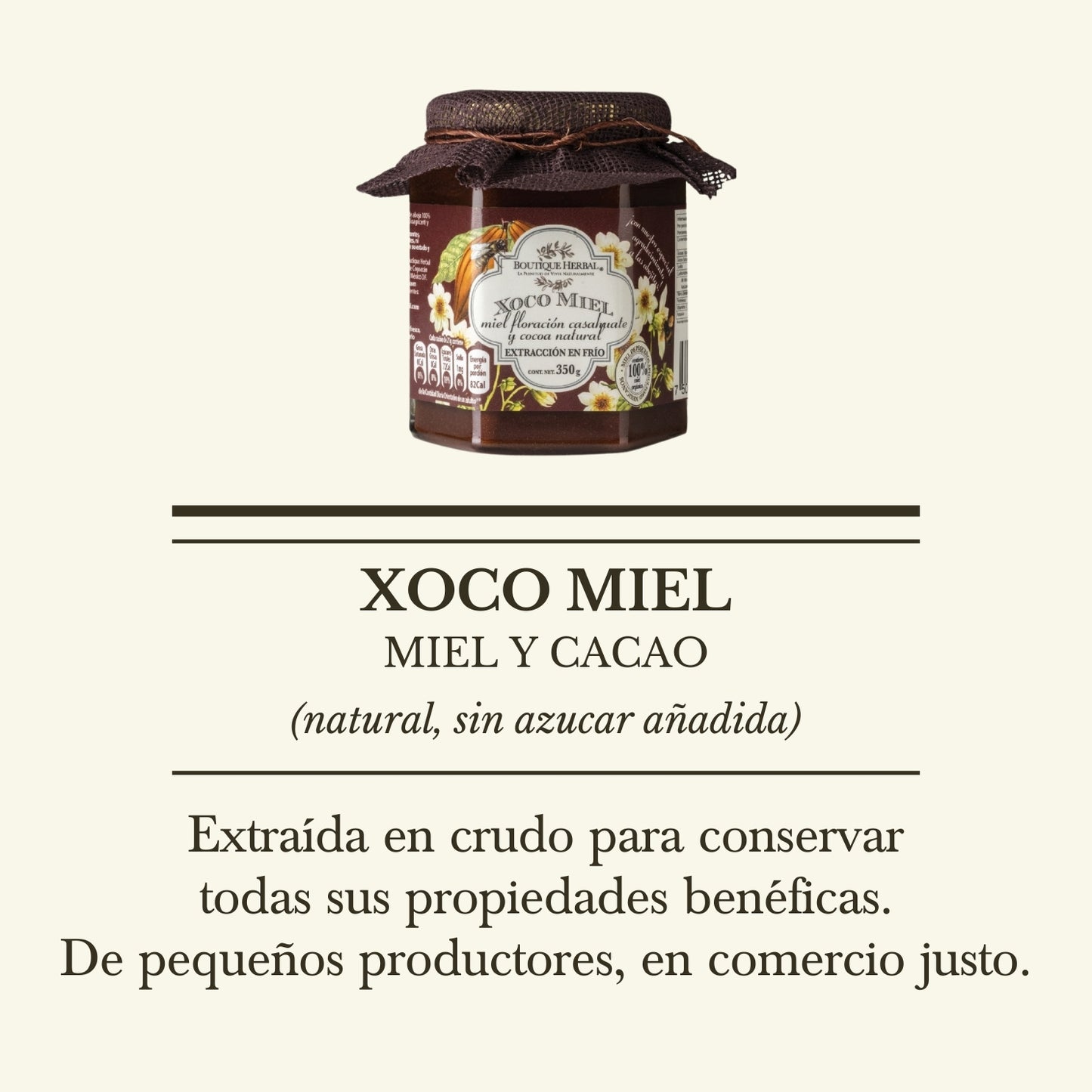 XOCOMIEL: MIEL Y COCOA