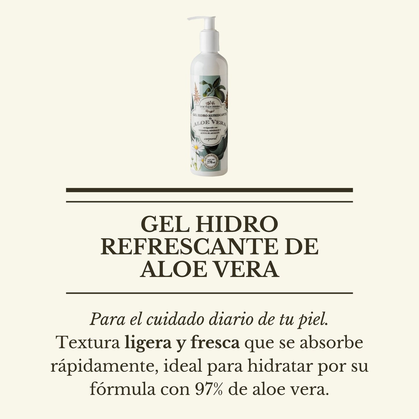 KIT BUEN FIN: Pulpa de aloe vera + Gel corporal + Hidrosuero facial