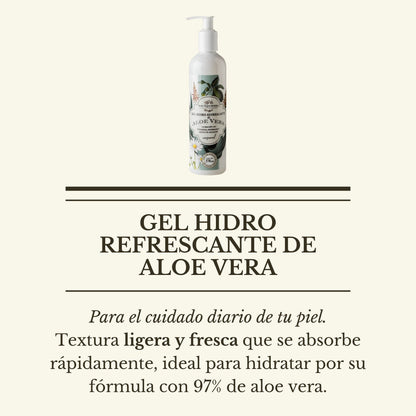 KIT BUEN FIN: Pulpa de aloe vera + Gel corporal + Hidrosuero facial