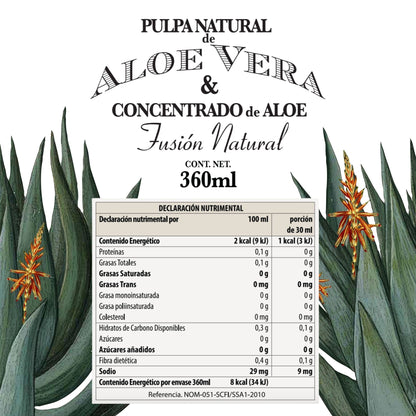 ALOE FUSIÓN: PULPA Y CONCENTRADO DE ALOE VERA