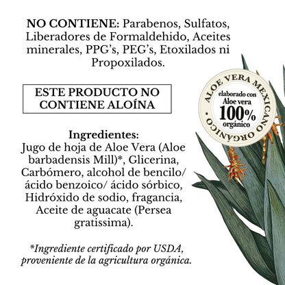 GEL HIDRO-REFRESCANTE DE ALOE VERA CORPORAL