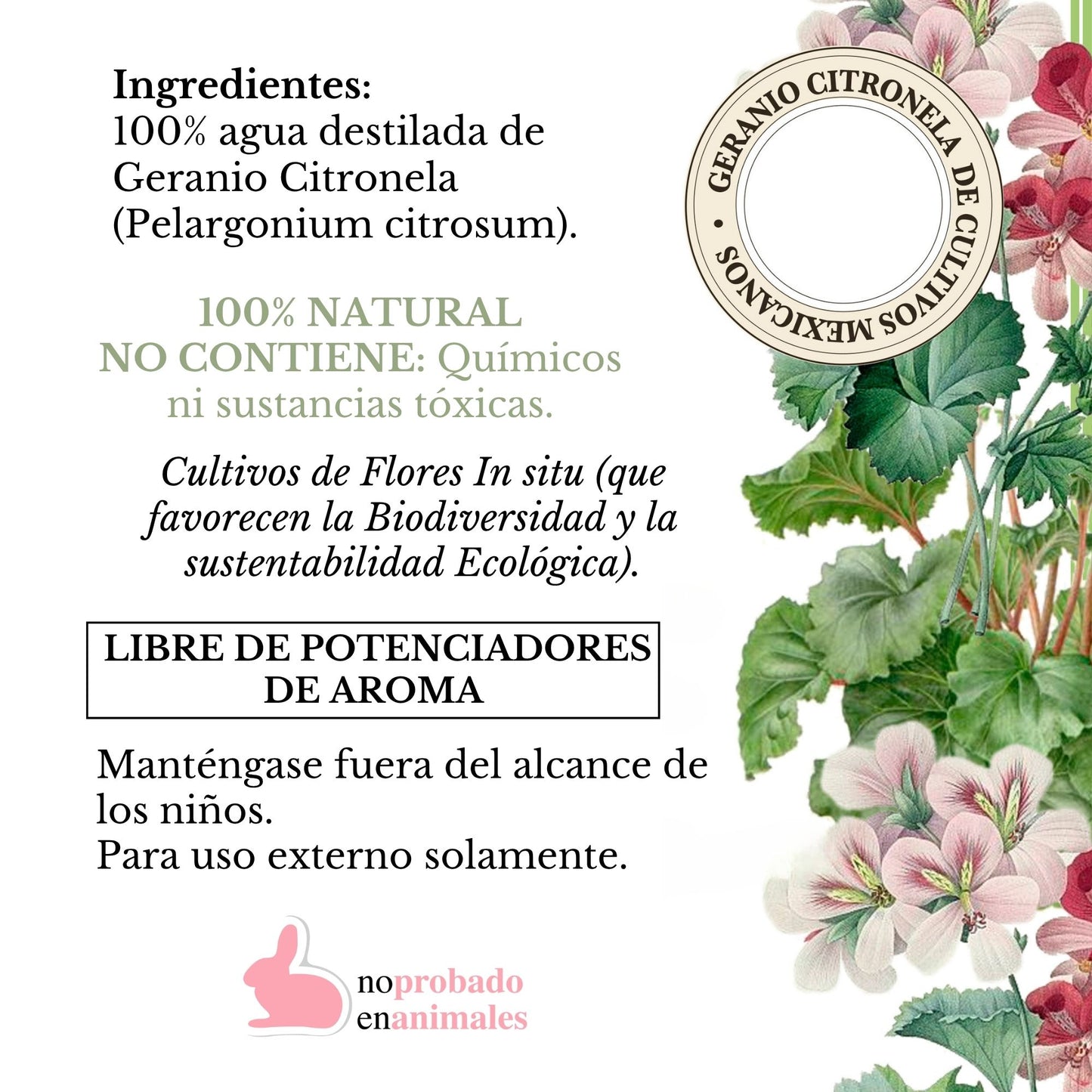 BIO HIDROLATO DE GERANIO