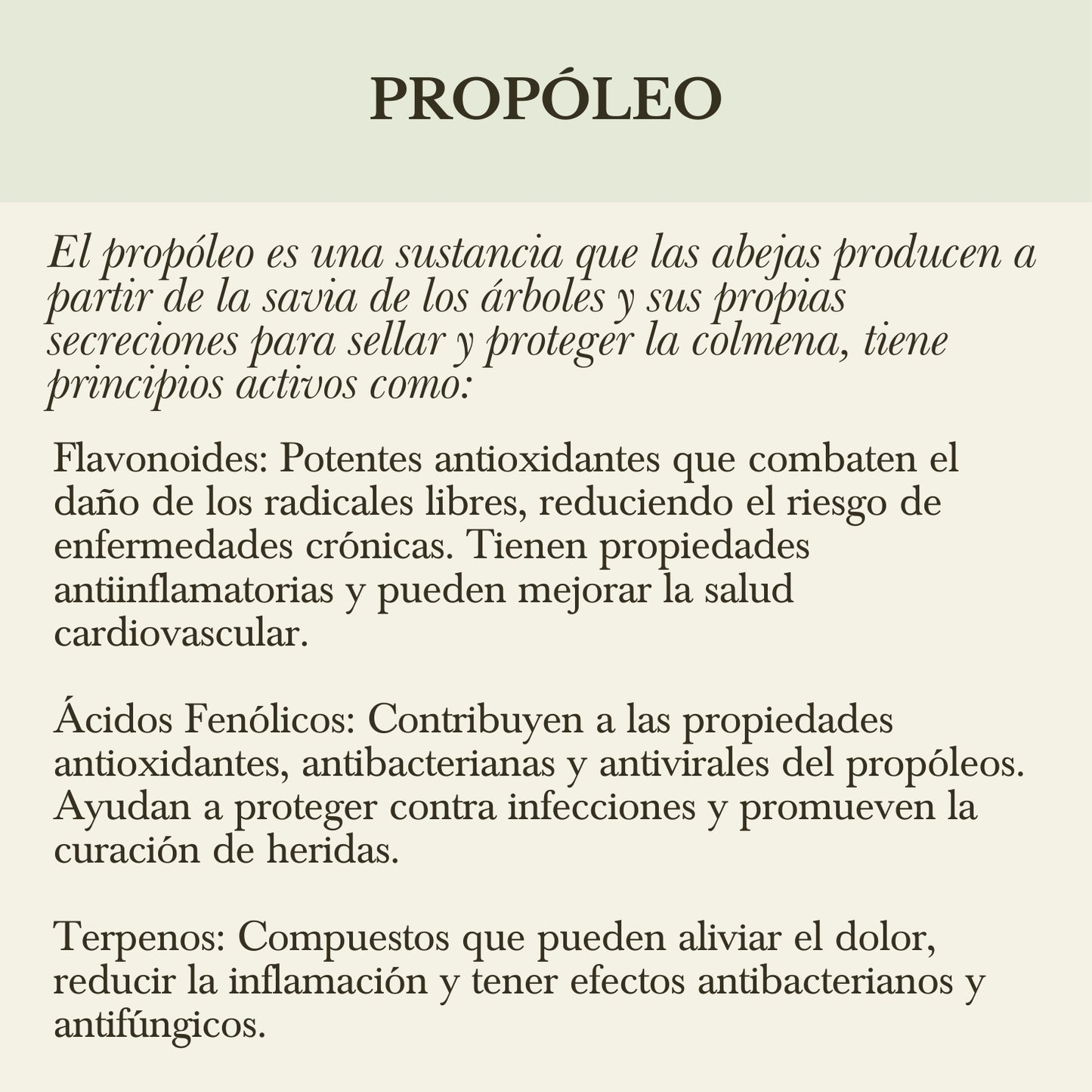PROPÓLEOS ORGÁNICOS TINTURA