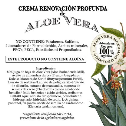 KIT BUEN FIN: Pulpa de aloe vera + Crema renovación profunda