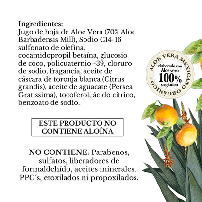 SHAMPOO DE ALOE VERA