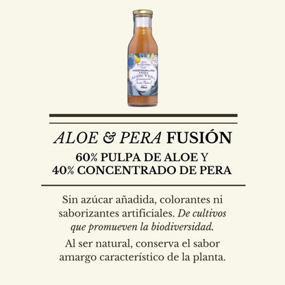 FUSIÓN: PULPA DE ALOE Y CONCENTRADO DE PERA