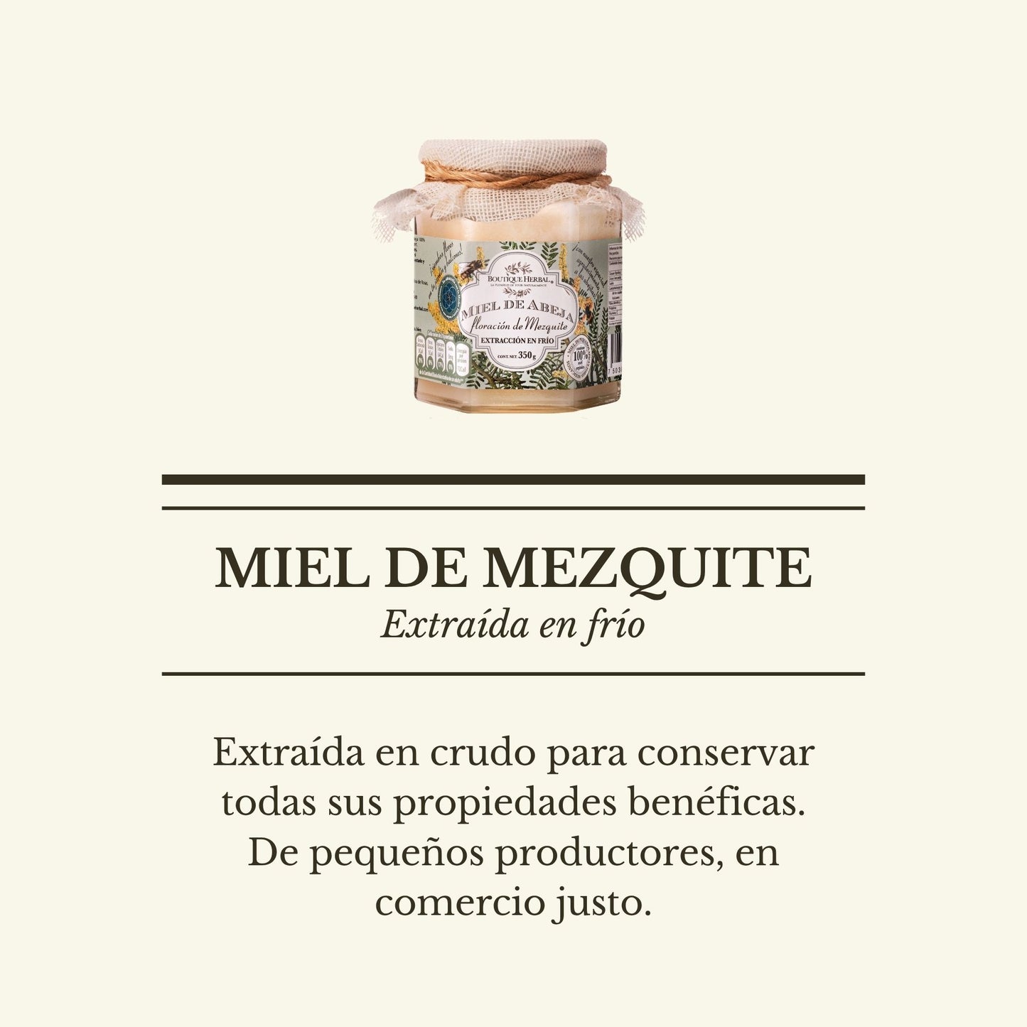 MIEL DE MEZQUITE ORGÁNICA