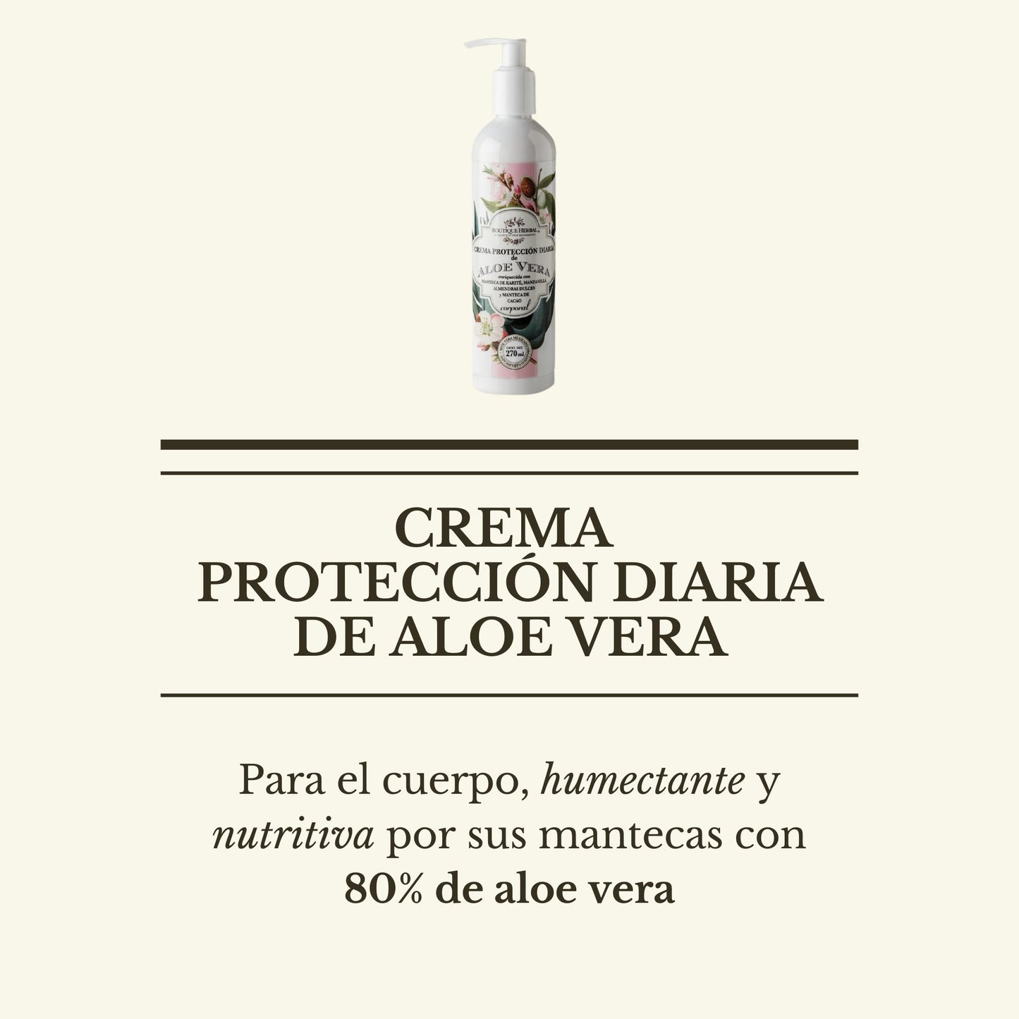 CREMA "PROTECCIÓN DIARIA" DE ALOE VERA