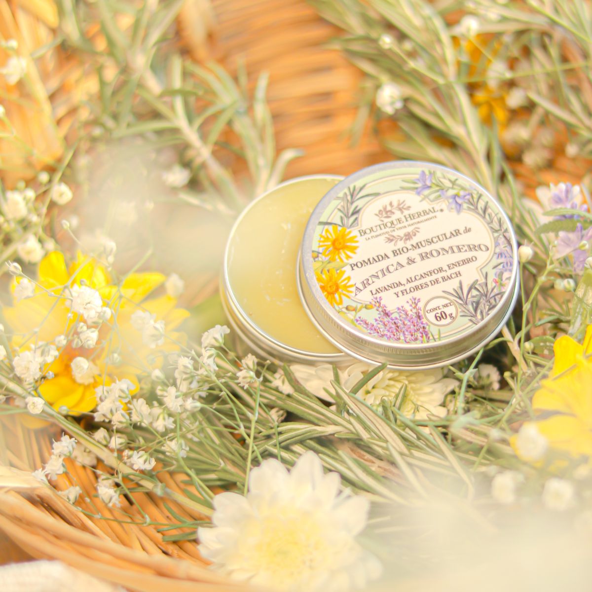 POMADA BIO- MUSCULAR FLORES DE BACH & PLANTAS MEDICINALES