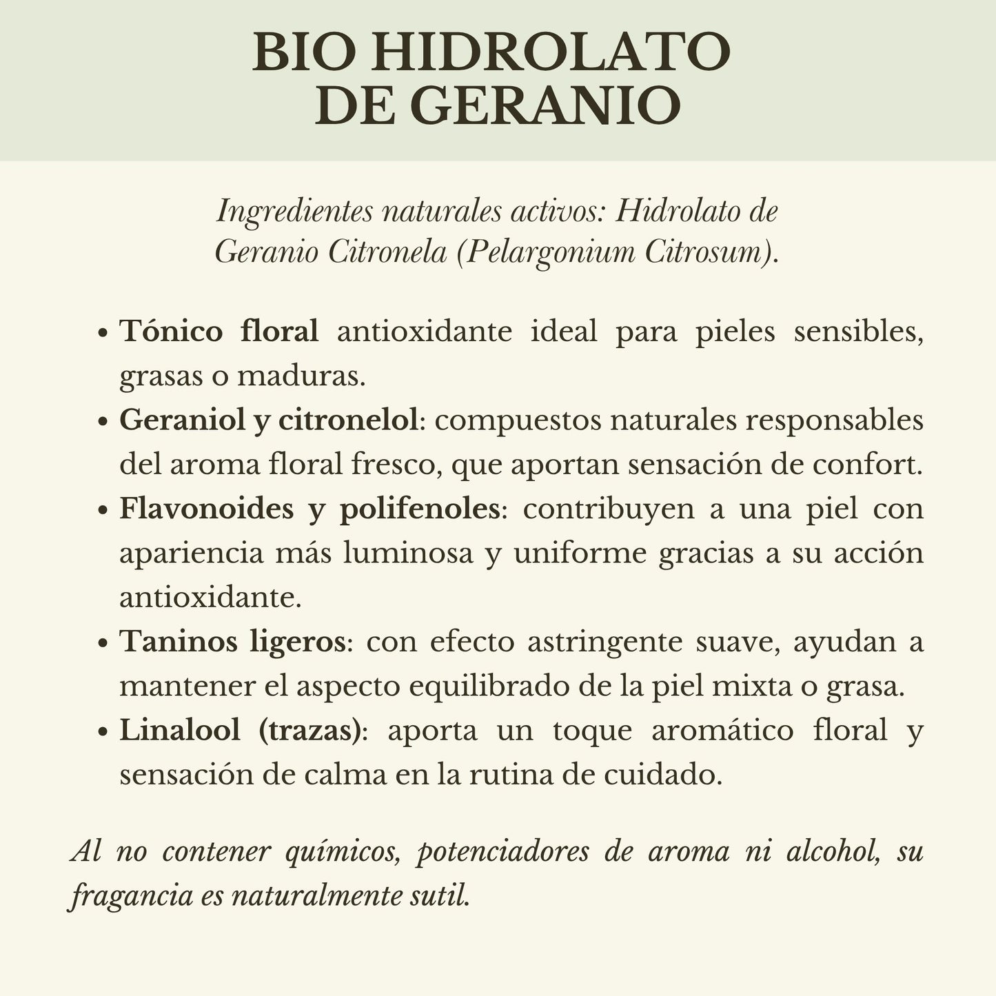 MINI HIDROLATO DE GERANIO (100ml)