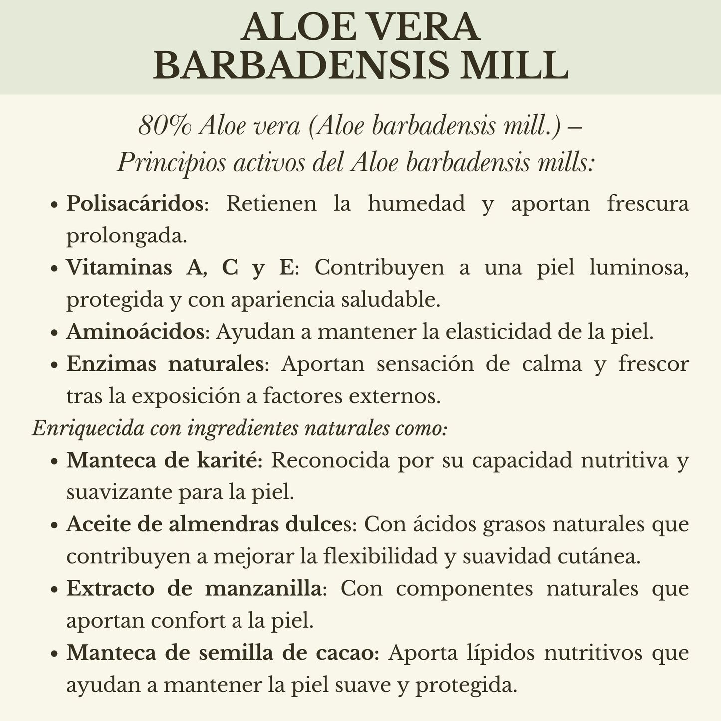 CREMA "PROTECCIÓN DIARIA" DE ALOE VERA
