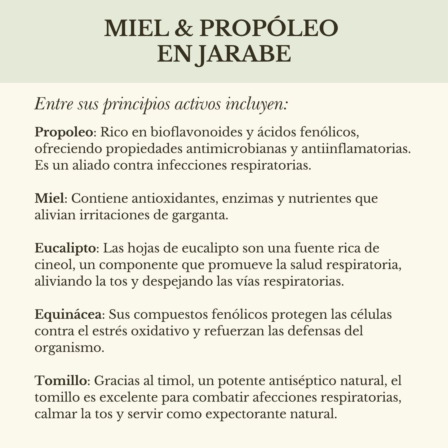 JARABE MIEL & PROPÓLEO