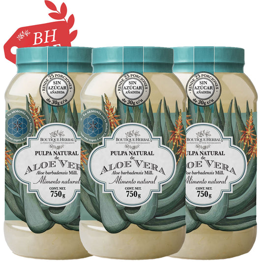KIT 3 PULPAS NATURALES DE ALOE VERA