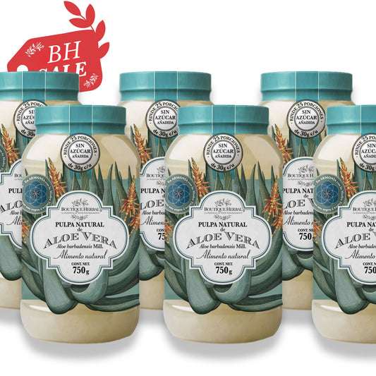 KIT 6 PULPAS NATURALES DE ALOE VERA