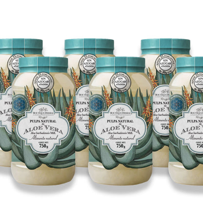 KIT 6 PULPAS NATURALES DE ALOE VERA