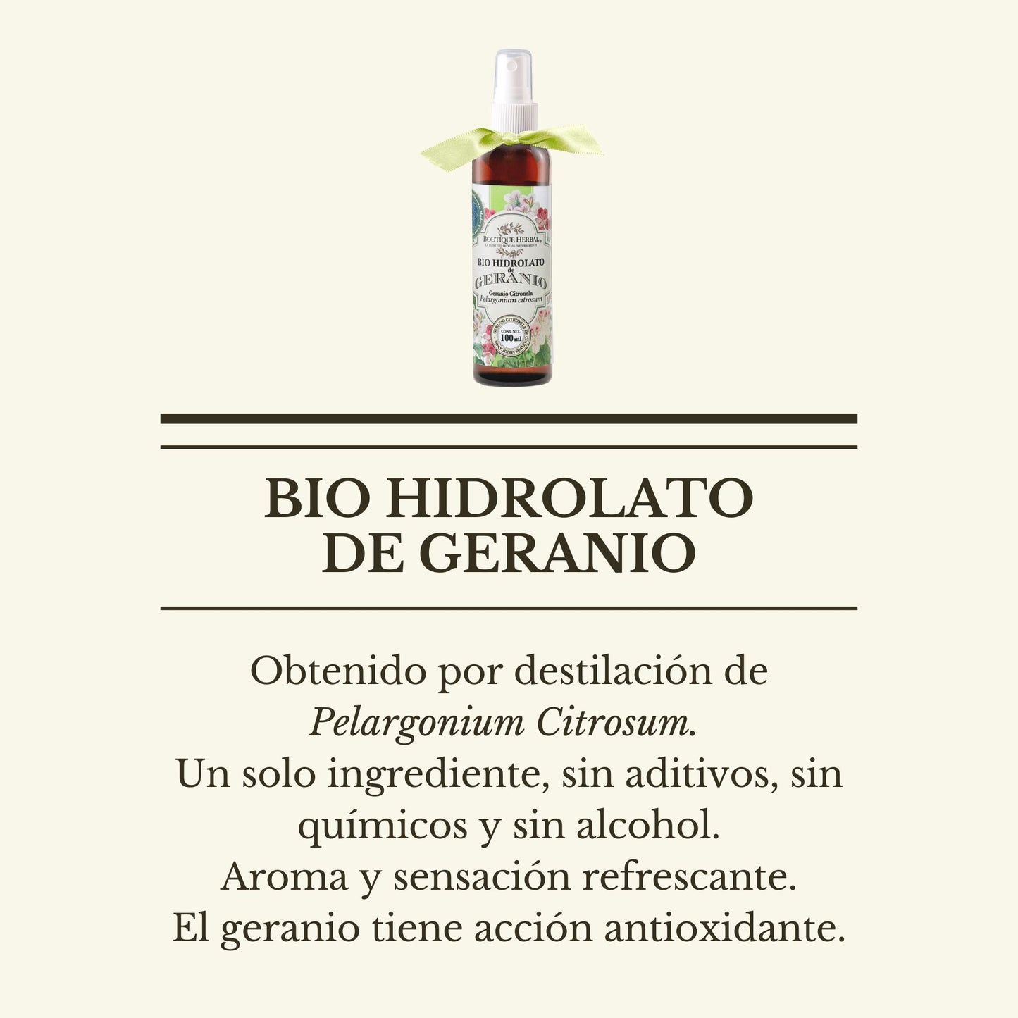 MINI HIDROLATO DE GERANIO (100ml)