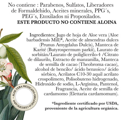 CREMA DE ALOE VERA ORGÁNICA