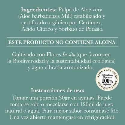 REFILL PULPA DE ALOE VERA ORGÁNICO